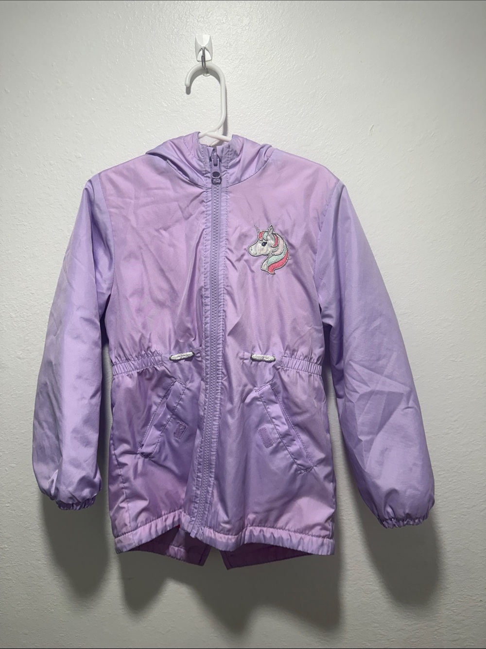 Carter's Lavender Hooded Unicorn Raincoat